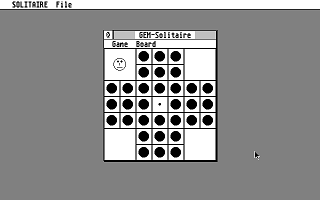 GEM Solitaire atari screenshot
